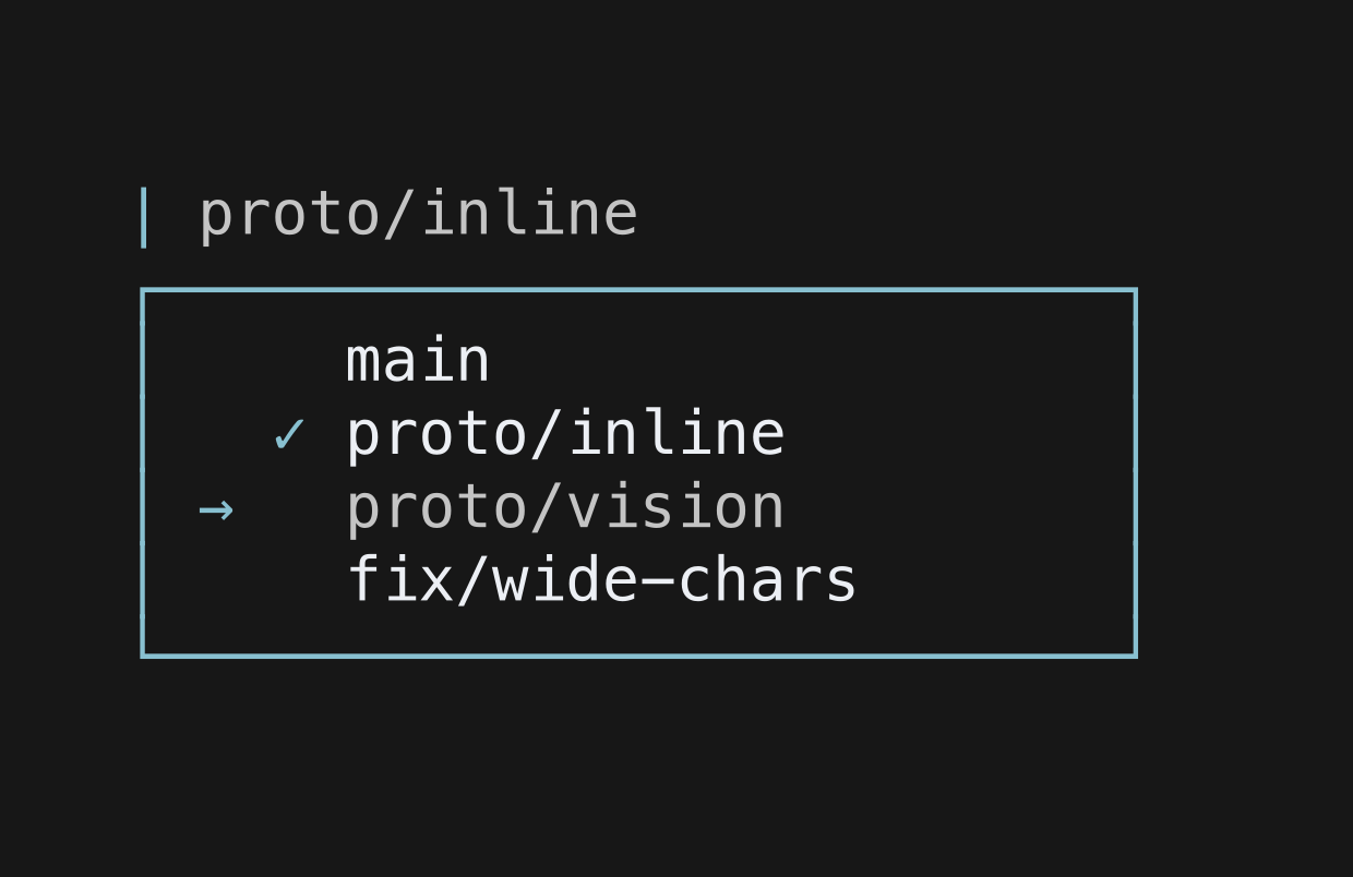 An open select with one option chosen and another hovered